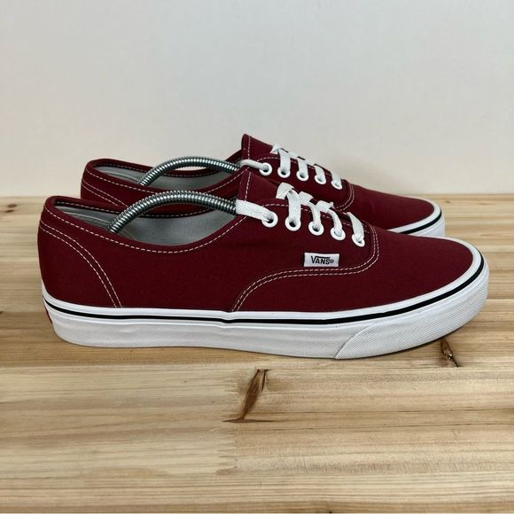 Vans Other - Vans off the wall skate sk8 canvas casual shoes low mens 10.5 womens 12 Maroon
